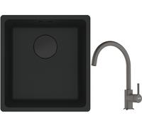 Set évier en granit Franke Maris 125.0697.760, mitigeur de cuisine Franke Lina 115.0626.022