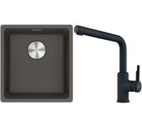Set évier en granit Franke Maris 125.0716.374, mitigeur de cuisine Franke Urban 115.0627.523