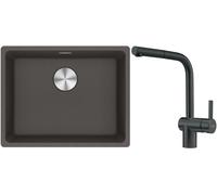 Set évier en granit Franke Maris 125.0716.375, mitigeur de cuisine Franke Atlas 115.0550.427