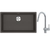 Set évier en granit Franke Maris 125.0716.377, mitigeur de cuisine Franke Atlas 115.0590.047