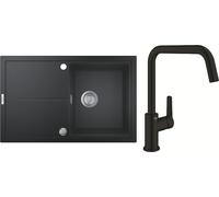 Set évier en granit Grohe K400 31639AP0, mitigeur de cuisine Grohe Start 304702430