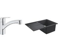 Set évier en granit Grohe K400 31639AP0, mitigeur de cuisine Grohe Start 30531001