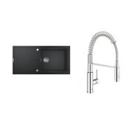 Set évier en granit Grohe K400 31641AP0, mitigeur de cuisine Grohe Get 30361000