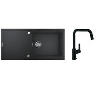 Set évier en granit Grohe K400 31641AP0, mitigeur de cuisine Grohe Start 304702430