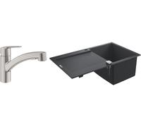 Set évier en granit Grohe K500 31644AP0, mitigeur de cuisine Grohe Start 30531DC1