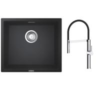Set évier en granit Grohe K700 31653AP0, mitigeur de cuisine Oltens Borga 35207100