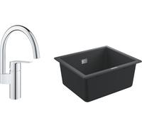 Set évier en granit Grohe K700 31654AP0, mitigeur de cuisine Grohe Start 30469000