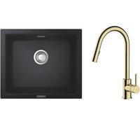 Set évier en granit Grohe K700 31654AP0, mitigeur de cuisine Oltens Litla 35204800