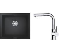 Set évier en granit Grohe K700 31654AP0, mitigeur de cuisine Oltens Myvat 35205100