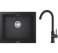 Set évier en granit Grohe K700 31654AP0, mitigeur de cuisine Oltens Skafta 35206300