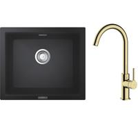 Set évier en granit Grohe K700 31654AP0, mitigeur de cuisine Oltens Skafta 35206800