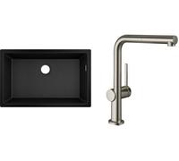 Set évier en granit Hansgrohe S 51 43432170, mitigeur de cuisine Hansgrohe Talis M54 72809800
