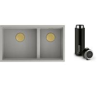 Set évier GraniteQ Quadron Clark BM3319102U-GR-PVDC1, mug thermique Quadron M0051