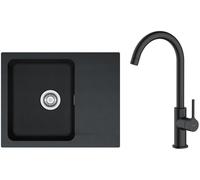 Set évier Tectonite Franke Orion 114.0286.441, mitigeur de cuisine Oltens Skafta 35206300