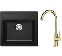 Set évier Tectonite Franke Sirius 114.0205.049, mitigeur de cuisine Oltens Skafta 35206800