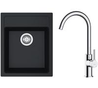 Set évier Tectonite Franke Sirius 114.0496.104, mitigeur de cuisine Oltens Skafta 35206100