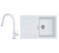 Set évier Tectonite Franke Sirius 2.0 143.0612.628, mitigeur de cuisine Franke Lina 115.0626.081