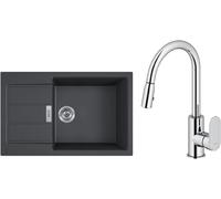 Set évier Tectonite Franke Sirius 2.0 143.0618.577, mitigeur de cuisine Oltens Lista 35202100