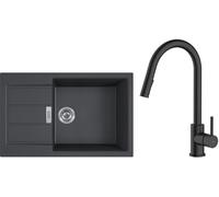 Set évier Tectonite Franke Sirius 2.0 143.0618.577, mitigeur de cuisine Oltens Litla 35204300