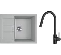 Set évier Tectonite Franke Sirius 2.0 143.0618.668, mitigeur de cuisine Oltens Litla 35204300