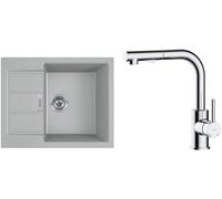 Set évier Tectonite Franke Sirius 2.0 143.0618.668, mitigeur de cuisine Oltens Myvat 35205100