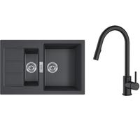 Set évier Tectonite Franke Sirius 2.0 143.0618.687, mitigeur de cuisine Oltens Litla 35204300