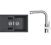 Set évier Tectonite Franke Sirius 2.0 143.0618.687, mitigeur de cuisine Oltens Myvat 35205100