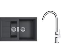 Set évier Tectonite Franke Sirius 2.0 143.0618.687, mitigeur de cuisine Oltens Skafta 35206100