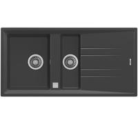 Set évier Tegranit Teka Stone 115360013, mitigeur de cuisine Teka Icon 33915020N