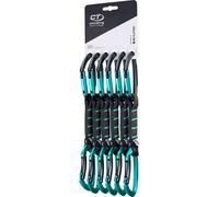 Set express Climbing Technology Set Lime Nylon PRO 6 pcs anthracite/aigue-marine 17cm