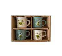 Set expresso 4 tasses colorées - Olive