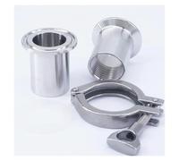 Set Female Ferrule Fitting+Clamp+Gasket 1" NPT Female x1.5" Tri Clamp 304 Stainless Fitting YZWRWRMKTB