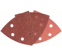 Bosch Feuilles abrasives Delta 2607019500 auto-agrippantes perforées Grains 60/120/240 25 pièces