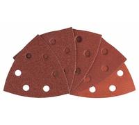 Set feuilles abrasives Delta avec bande auto-agrippante, perforé Bosch Accessories 2608607540 Grain 60, 80, 120, 180, 240 Cote