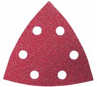 Set feuilles abrasives Delta perforé Bosch Accessories 2609256957 Grain 60, 80, 120, 180, 240 Cote dencoignure 93 mm 1 set