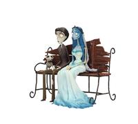 Set Figura Víctor y Emily Sentados en Banco