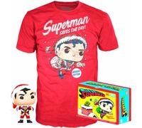 Set Figure POP & Tee Back DC Comics Superman Exclusif Floqué