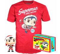 Set Figure POP & Tee Back DC Comics Superman Exclusif Floqué