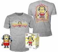 Set Figure POP & Tee Minions Roller Skating Stuart Metallic Exclusif