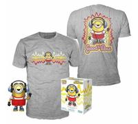 Set Figure POP & Tee Minions Roller Skating Stuart Metallic Exclusif