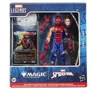 Marvel Comics Figurine Marvel Legends Magic Spider-Man endommagé carte premium exclusive