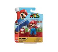 Set Figurine Mario + Super Champignon - Figurine Articule Collection 10 Cm et Carte Tigre - Enfant