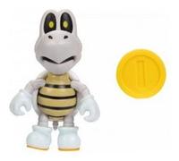 Set figurine skelerex avec pieces - figurine articule 9 cm - set collection mario + 1 carte tigre - enfant