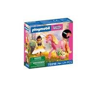 Set figurines Fantasy Magic 72218 Licorne rose Fée baguette 24 pièces