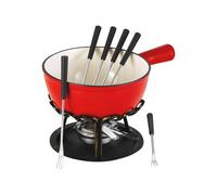Set Fondue Rouge Uni 21 Cm Réchaud Fer Forgé Table Et Cook - Dsbrgsaf20 Table Et Cook