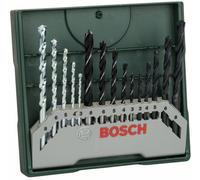 Set forets à métaux/à bois/à pierre 15 éléments Bosch mini X-Line