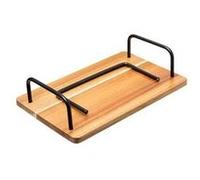 Secret de Gourmet - Plateau avec coupe pour fromage et foie gras - Bois beige - 24x15x10 cm