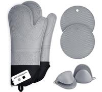 Set Gants et Manique Cuisine Silicone Anti-Chaleur Vendos85