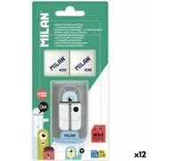 Set gomme et taille-crayon Milan COMPACT ALIENS Coloré 3 pièces (12 pièces)
