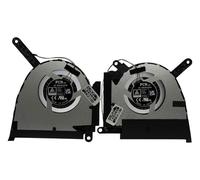 SET GPU + CPU Cooling Fans for Asus TUF Dash F15 FX517ZR, FX517ZM, FX517ZW, BAPA0807R2HY003, DQ5DC18G002, DFSCL42P06593U, DQ5DC79G002, DFSCL42P16593U, 1U, 1U, 16593U, 1U, 3NR09 90T01011
